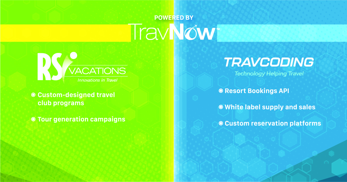 RSI Vacations y Travcoding, impulsados por TravNow, ofrecen soluciones tecnológicas para clubes vacacionales, reservas de resorts y programas de lealtad en la industria turística.